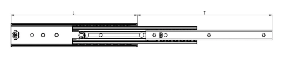 מסילה 450ממ טלסקופית שליפה מלאה 100קג ULF HD