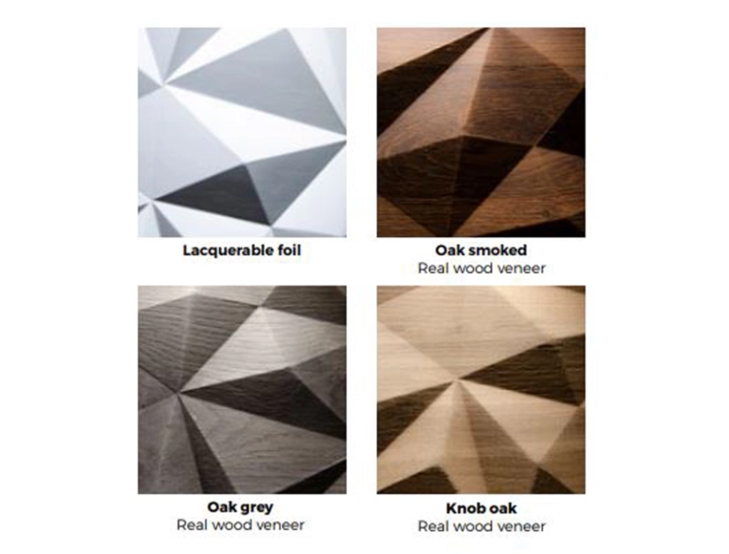 לוח בירץ הטבעה צורנית MODERN BIG DIAMOND