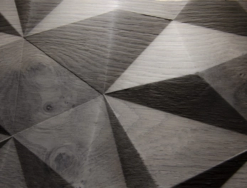 לוח בירץ הטבעה צורנית MODERN BIG DIAMOND