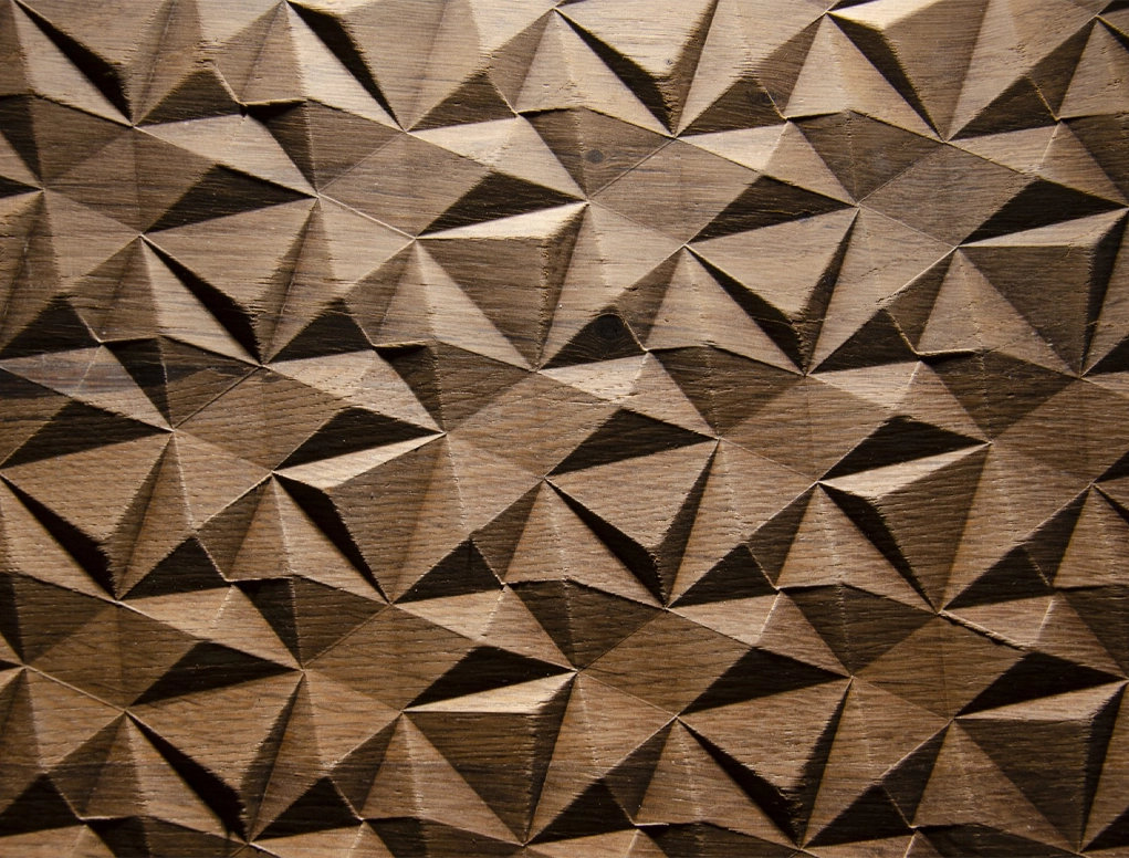 לוח בירץ הטבעה צורנית MODERN SMALL DIAMOND