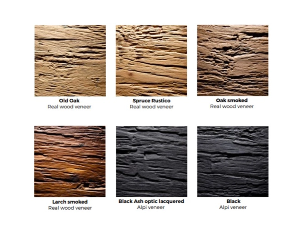 לוח בירץ הטבעה צורנית AUTHENTIC CHOPPED WOOD