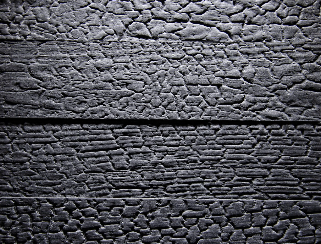 לוח MDF סיבית הטבעה צורנית AUTHENTIC FLAMED WOOD