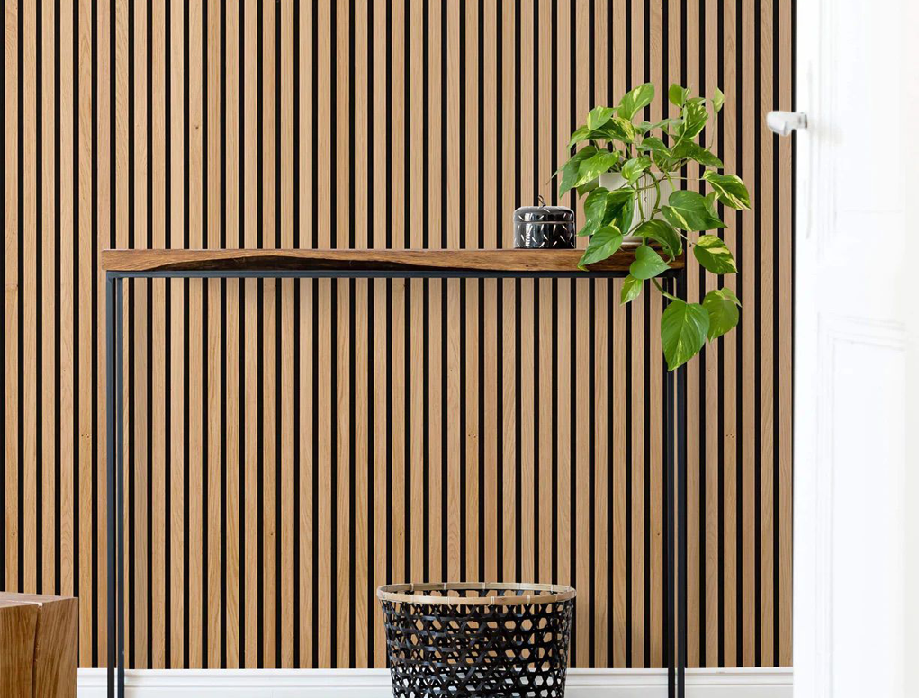 מארז 2 סרגלי עץ MDF אקוסטי אלון 2900X410X21ממ