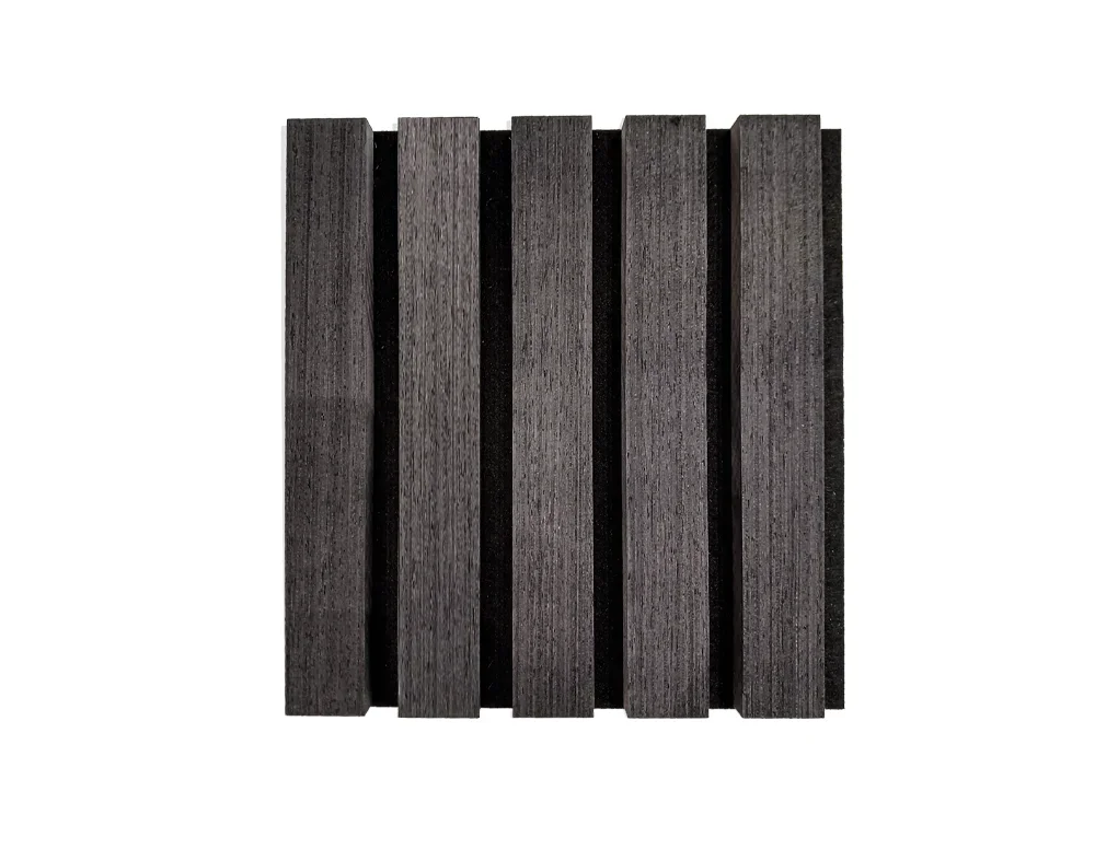 מארז 2 סרגלי עץ MDF אקוסטי שחור 2900X410X21ממ