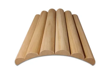 מארז 2 סרגלי עץ MDF גמיש אלון עיגול גדול 2900X300ממ