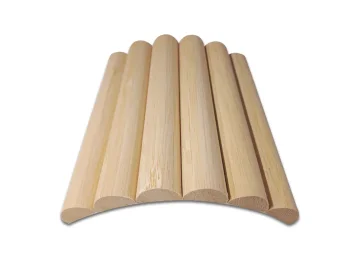 מארז 2 סרגלי עץ MDF גמיש במבוק עיגול גדול 2900X300ממ