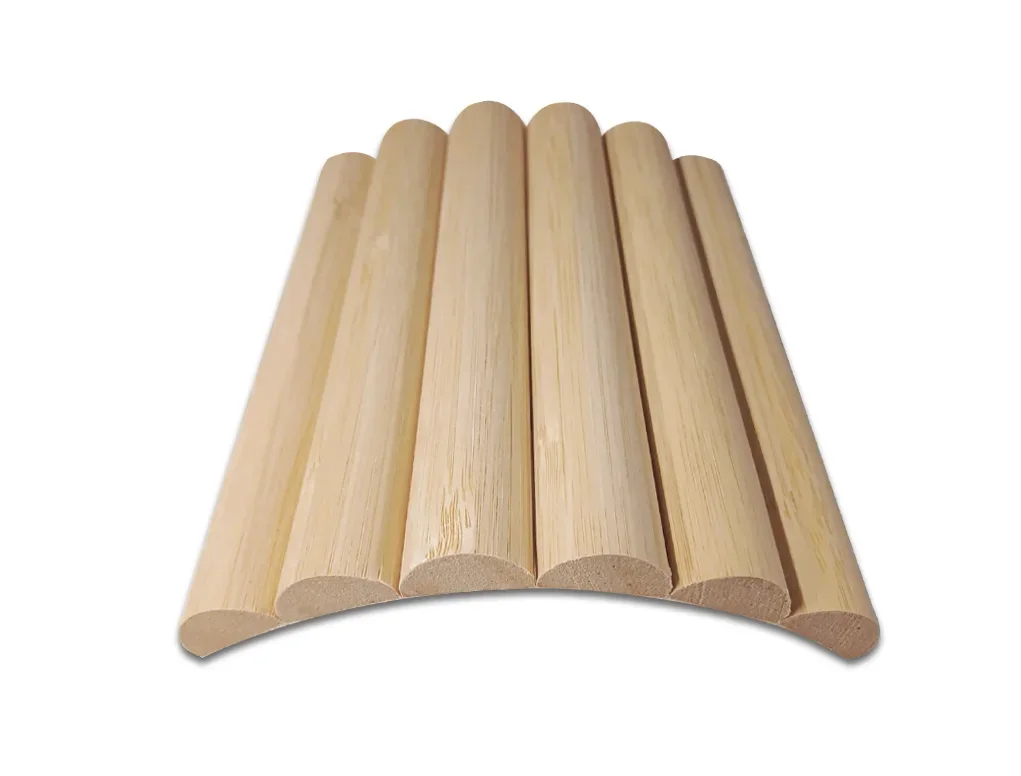 מארז 2 סרגלי עץ MDF גמיש במבוק עיגול גדול 2900X300ממ