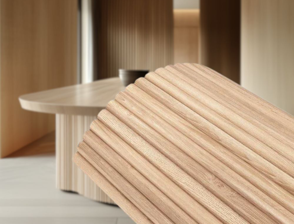 מארז 2 סרגלי עץ MDF גמיש במבוק עיגול גדול 2900X300ממ