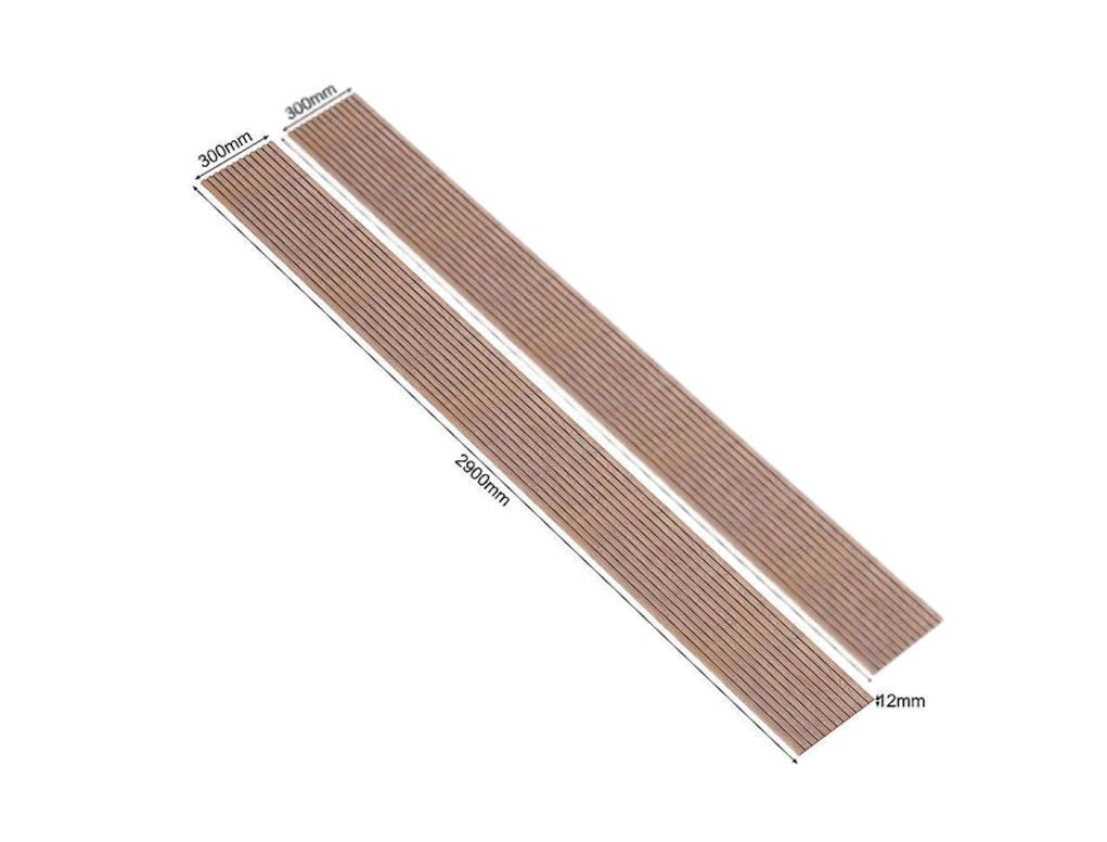 מארז 2 סרגלי עץ MDF גמיש אלון 2900X300 SLATממ