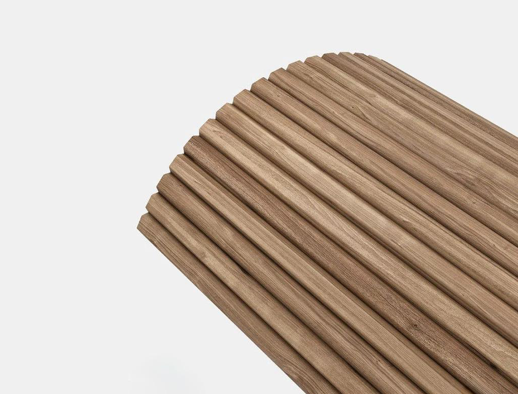 מארז 2 סרגלי עץ MDF גמיש אגוז 2900X300 SLATממ