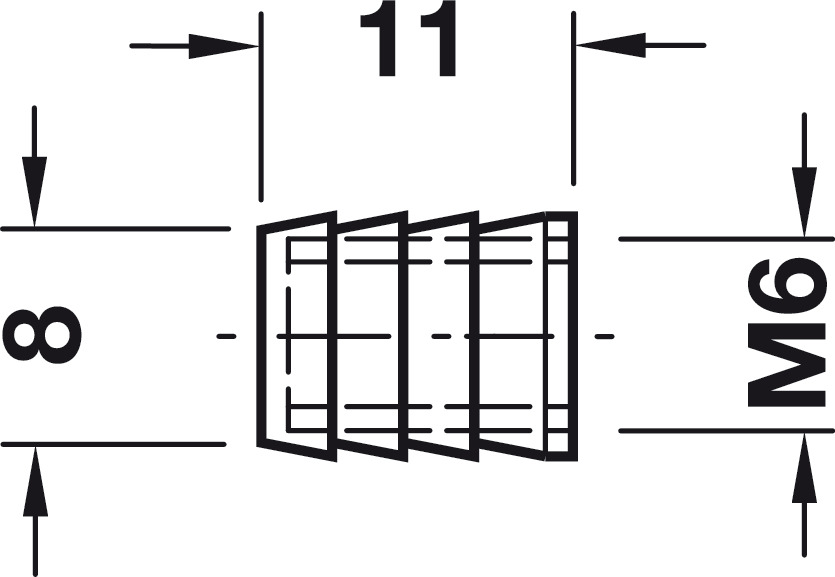 שרטוט עוגן פלסטיק